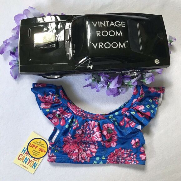 Harper Canyon NWT Swim Top Girls 2 - Picture 4 of 6